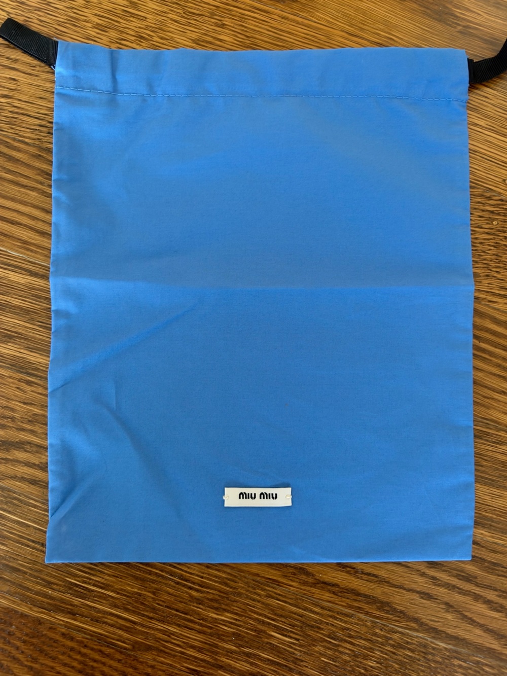 Miu Miu blue dust bag